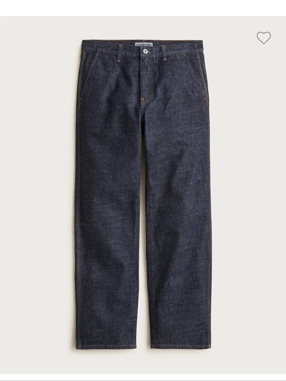 New J. Crew x Wallace Barnes  Resin rinse Relaxed Trouser Jeans 35 30 CO229